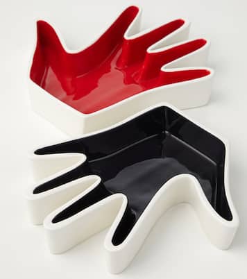 Vassoio decorativo Impronta Mano in ceramica | Cassina