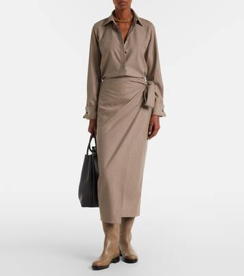 Cashmere and leather knee-high boots | Max Mara