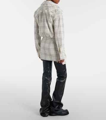 Checked cotton minidress  | The Attico