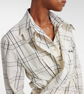 Checked cotton minidress  | The Attico