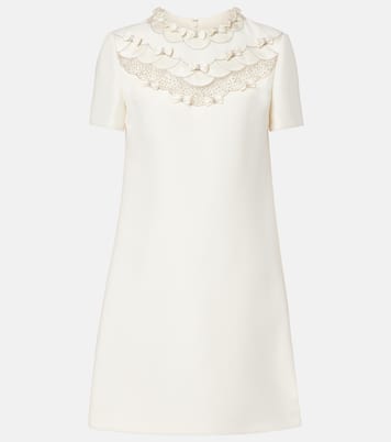 Crepe Couture bow-detail embellished minidress | Valentino