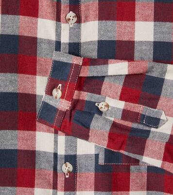 Willum checked cotton shirt | Wheat