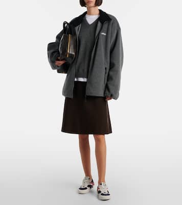 Oversize-Jacke aus Fleece | Miu Miu