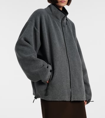 Oversize-Jacke aus Fleece | Miu Miu