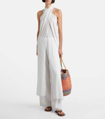 Stella sheer halterneck maxi dress | Jade Swim
