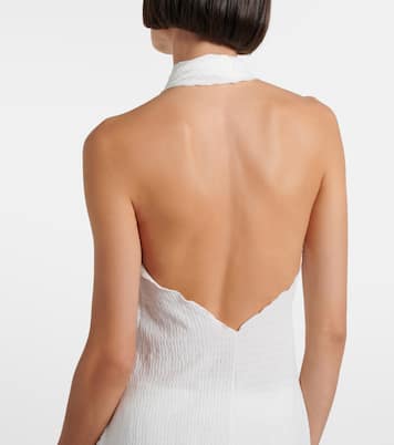 Stella sheer halterneck maxi dress | Jade Swim