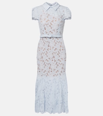 Midikleid aus Guipure-Spitze | Self-Portrait