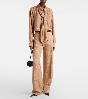 Silk-blend wide-leg pants | Stella McCartney