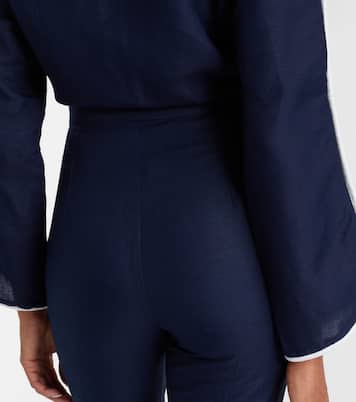 Caprihose aus einem Leinengemisch | Adriana Degreas