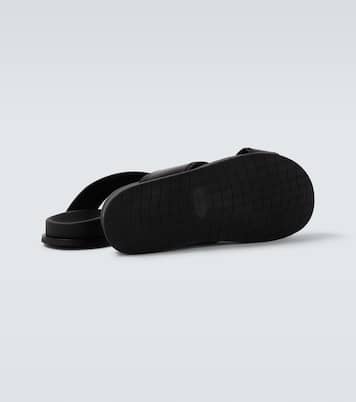 Criss-Cross leather slides | Brioni