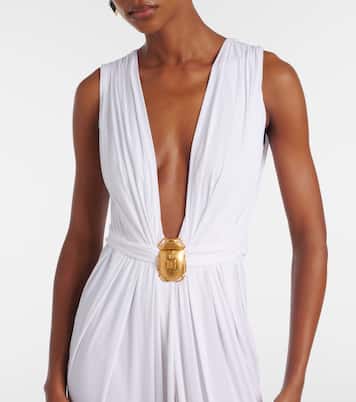 Embellished jersey maxi dress | Balmain