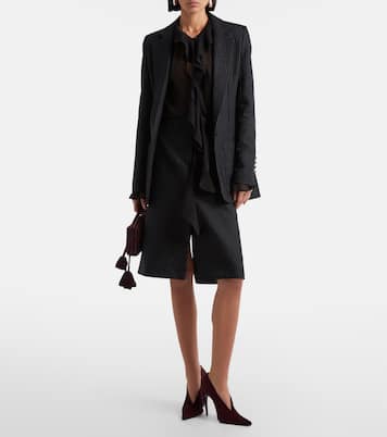Pinstripe wool-blend blazer | Nina Ricci