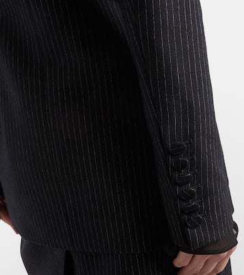 Pinstripe wool-blend blazer | Nina Ricci