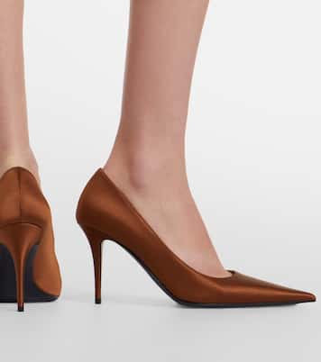 Barbara satin pumps | Amina Muaddi