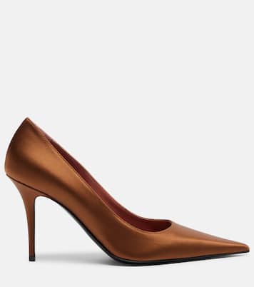Barbara satin pumps | Amina Muaddi