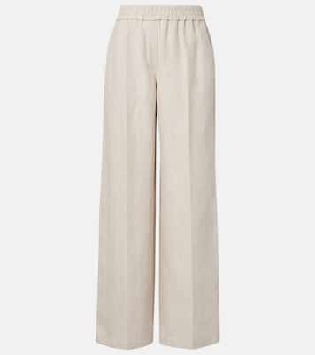 Weite Hose aus Leinen und Baumwolle | Brunello Cucinelli