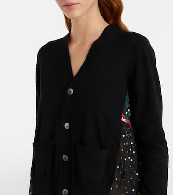 Printed cotton cardigan | Sacai
