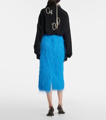 Jupe midi à franges | Dries Van Noten