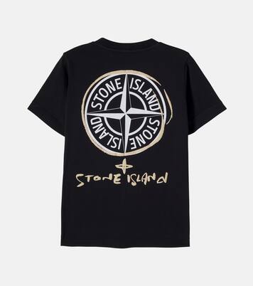 Logo cotton jersey T-shirt | Stone Island Junior
