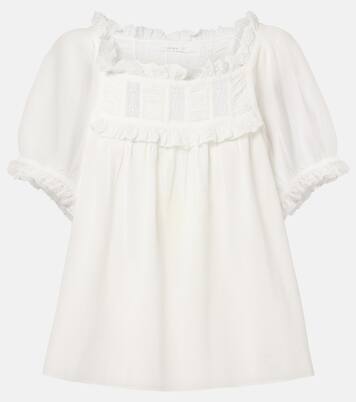 Frances lace-trimmed cotton-blend top | Dôen