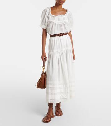 Frances lace-trimmed cotton-blend top | Dôen