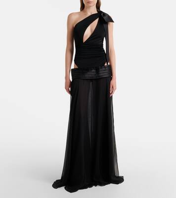 Abito lungo monospalla con cut-out | The New Arrivals Ilkyaz Ozel