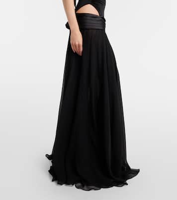 Abito lungo monospalla con cut-out | The New Arrivals Ilkyaz Ozel