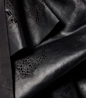 Floral perforated leather scarf | Magda Butrym