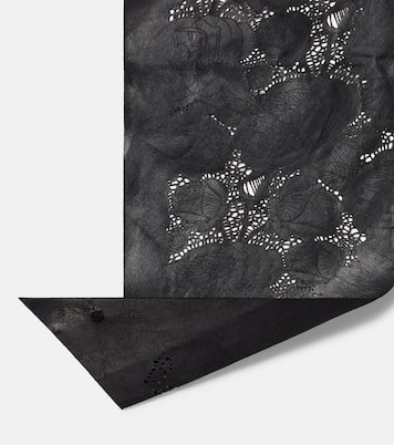 Floral perforated leather scarf | Magda Butrym