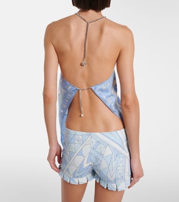 Angoli silk twill top | Pucci