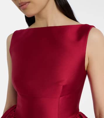 Peplum taffeta top  | Roland Mouret