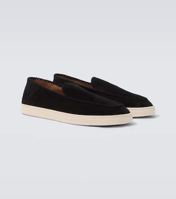 Slip-Ons Galleria 3 aus Veloursleder | Giorgio Armani