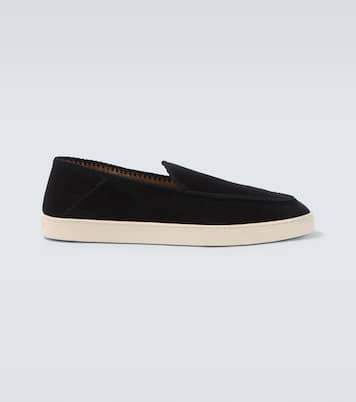 Slip-Ons Galleria 3 aus Veloursleder | Giorgio Armani