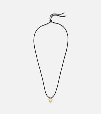Puffy Heart 14kt gold-plated pendant necklace | Jennifer Fisher