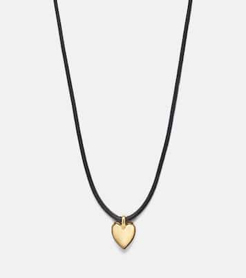 Puffy Heart 14kt gold-plated pendant necklace | Jennifer Fisher