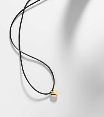 Puffy Heart 14kt gold-plated pendant necklace | Jennifer Fisher