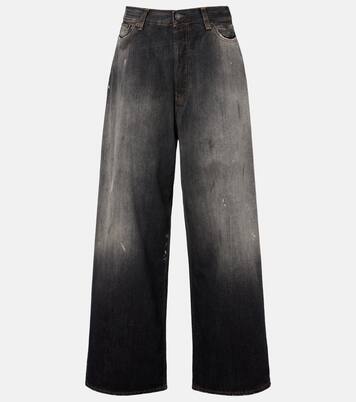 جينز بأرجل عريضة بتأثير مهترئ  2023 | Acne Studios
