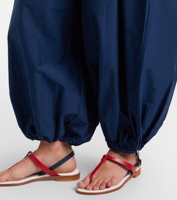 Belted cotton and silk balloon pants | Polo Ralph Lauren