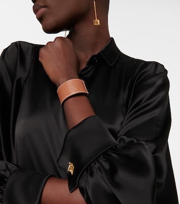 Bracelet Anagram en cuir embossé | Loewe