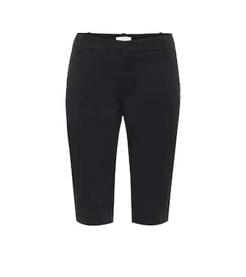 Mid-rise cotton Bermuda shorts | Vince