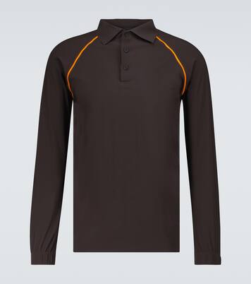 Taped Ultrasound long-sleeved polo | GR10K