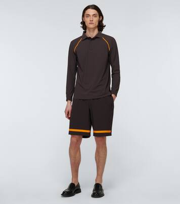 Taped Ultrasound long-sleeved polo | GR10K