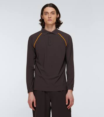 Taped Ultrasound long-sleeved polo | GR10K