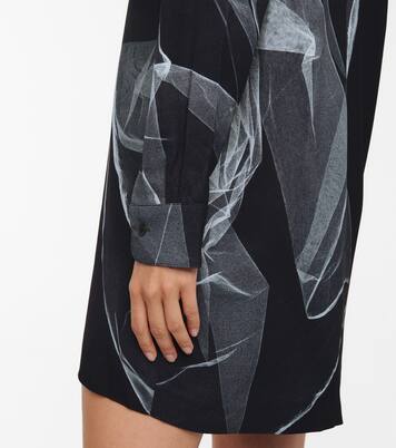 Robe imprimée en crêpe | Dries Van Noten