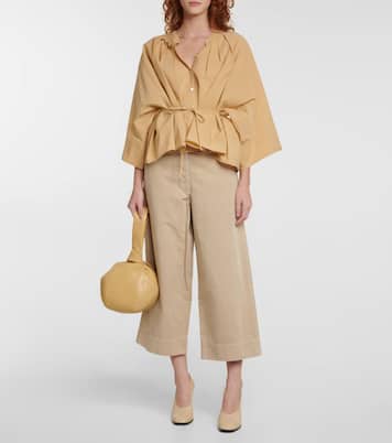 Cropped-Hose aus Baumwolle und Leinen | Lemaire