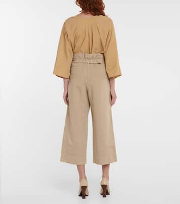 Cropped-Hose aus Baumwolle und Leinen | Lemaire
