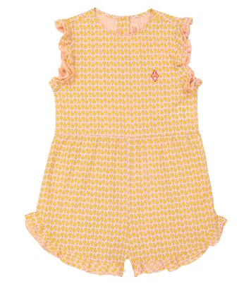 Squirrel printed cotton romper | The Animals Observatory