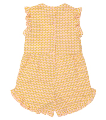 Squirrel printed cotton romper | The Animals Observatory