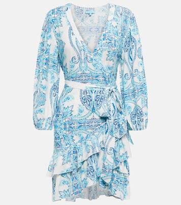 Robe portefeuille midi Tulip imprimée | Melissa Odabash