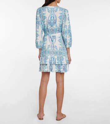 Robe portefeuille midi Tulip imprimée | Melissa Odabash